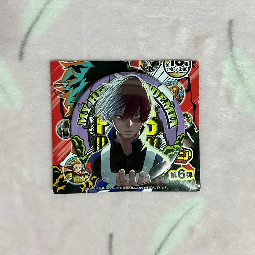 [BUNJANG] My Hero Academia Todoroki Shoto Jump Shop Original Art Can Badge / 나의히어로아카데미아 나히아 히로아카 토도로키 쇼토 점프샵 원화 캔뱃지