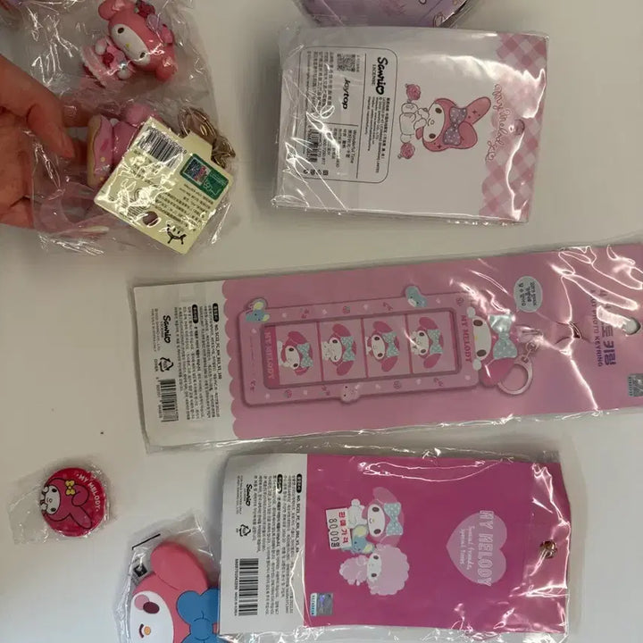[BUNJANG] My Melody Assorted Goods Bundle Set / 마이멜로디 굿즈 모음 키링 인형 포카케이스 새상품 모음 일괄처분