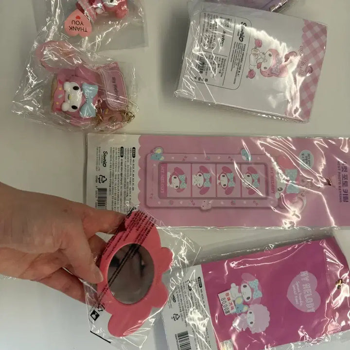 [BUNJANG] My Melody Assorted Goods Bundle Set / 마이멜로디 굿즈 모음 키링 인형 포카케이스 새상품 모음 일괄처분