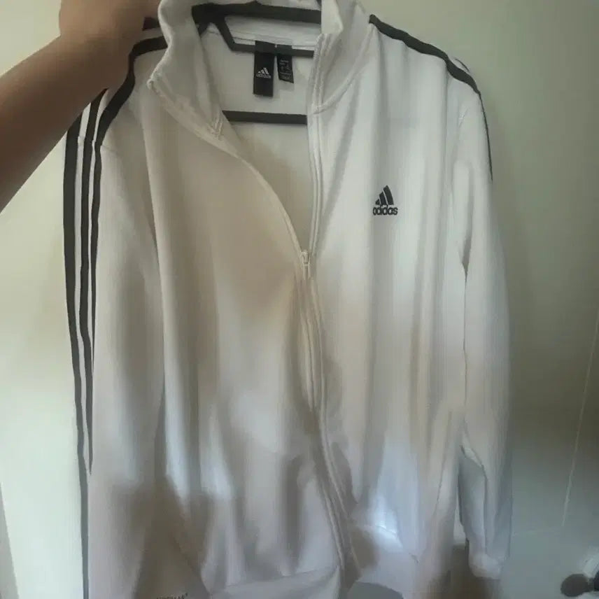 [BUNJANG] Adidas White Jersey L / 아디다스 화이트 져지 L