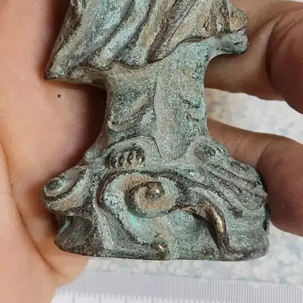 [BUNJANG] Bronze Buddha Statue Antique Item / ㄷ청동불 71.호신불.부처님.출토.골동품.불경.탱화.행운