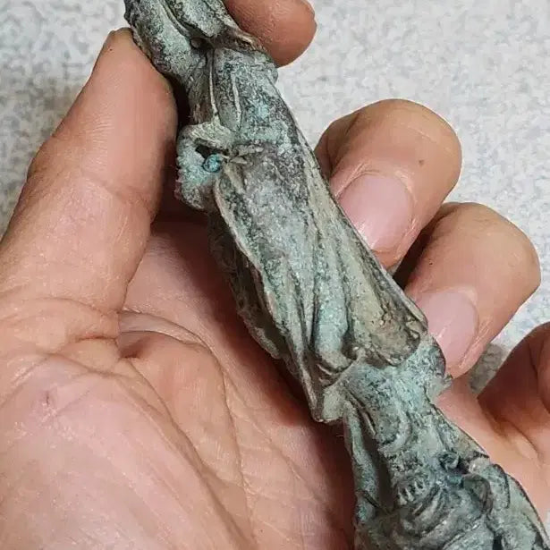 [BUNJANG] Bronze Buddha Statue Antique Item / ㄷ청동불 71.호신불.부처님.출토.골동품.불경.탱화.행운