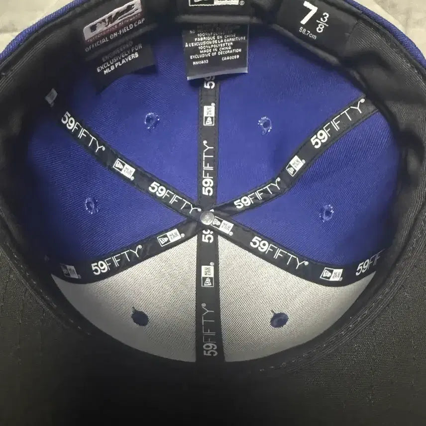 [BUNJANG] New Era Authentic LA Dodgers Fitted Cap Game Dark Royal / [새상품] 어센틱 LA 다저스 피티드캡 게임 다크 로얄