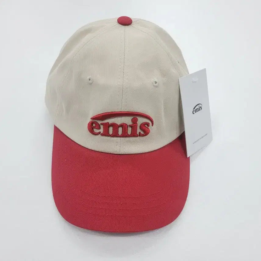 [BUNJANG] Emis Red Two-tone Ball Cap / 이미스 볼캡 모자 레드투톤