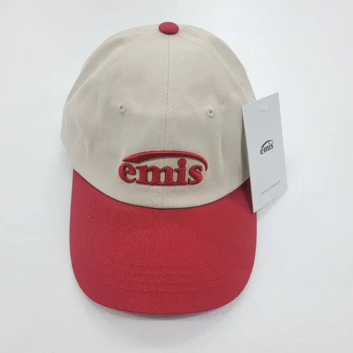 [BUNJANG] Emis Red Two-tone Ball Cap / 이미스 볼캡 모자 레드투톤