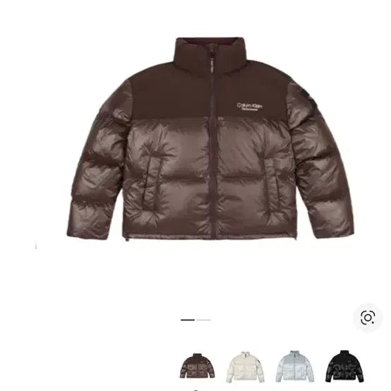 [BUNJANG] Calvin Klein Performance Bulky Padded Jacket Brown M / 캘빈클라인 퍼포먼스 벌키 패딩 브라운 M