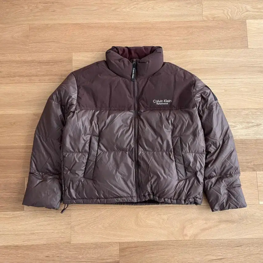 [BUNJANG] Calvin Klein Performance Bulky Padded Jacket Brown M / 캘빈클라인 퍼포먼스 벌키 패딩 브라운 M