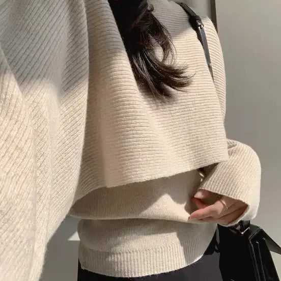 [BUNJANG] Moabinn Boatneck Bolero Knit / 모아빈 보트넥 볼레로 니트