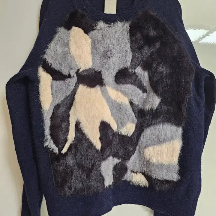 [BUNJANG] Osecccon Rabbit Fur Knit Navy / 오즈세컨 토끼털 니트 네이비