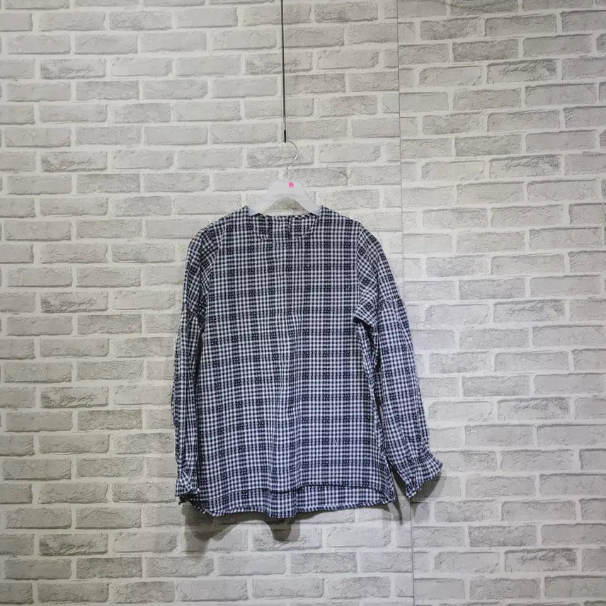 [BUNJANG] Checkered Blouse / ㄹ255 체크 블라우스 150