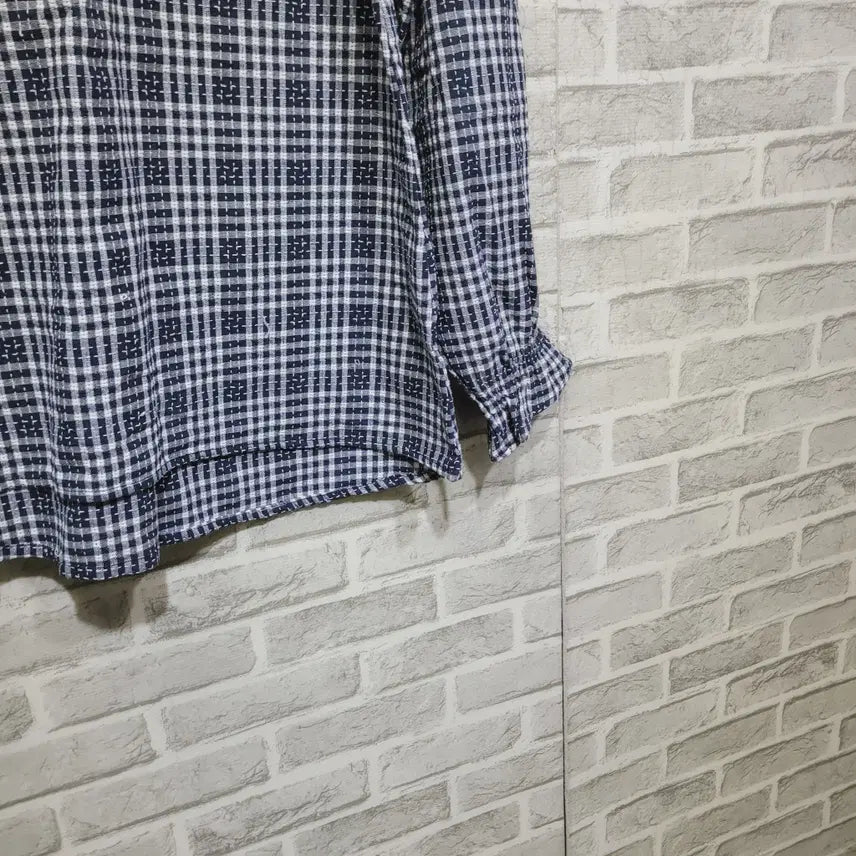 [BUNJANG] Checkered Blouse / ㄹ255 체크 블라우스 150