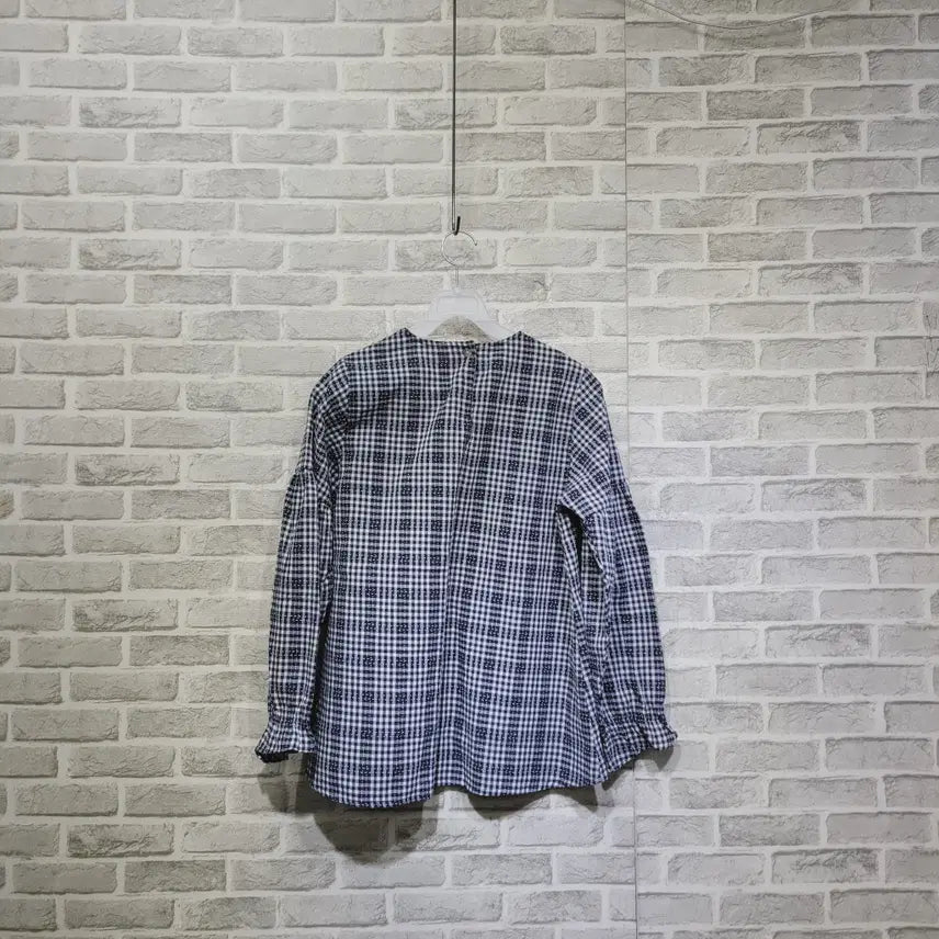 [BUNJANG] Checkered Blouse / ㄹ255 체크 블라우스 150