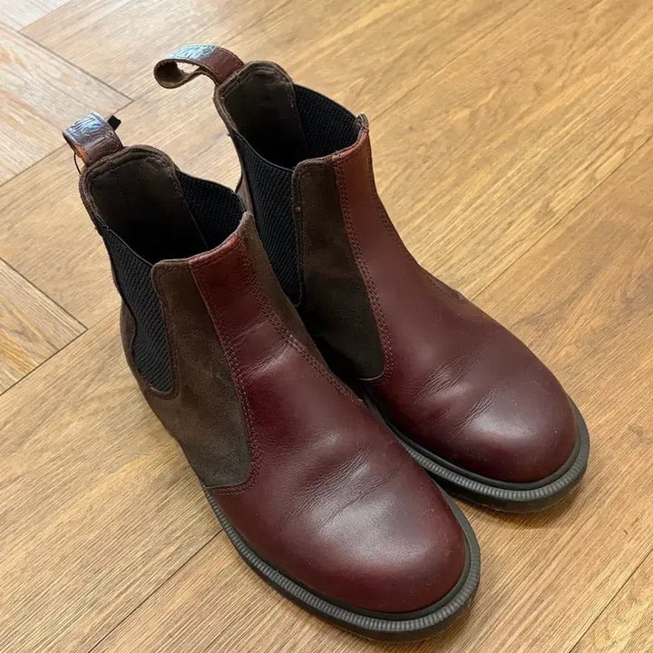 [BUNJANG] Dr. Martens 2976 Cherry Red Chelsea Boots / N12. 닥터마틴 2976 체리브라운 첼시부츠