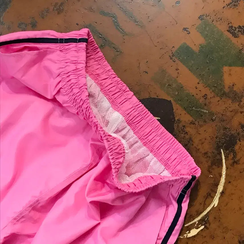 [BUNJANG] Vintage Pink Nylon Bounding Jogger Pants / VTG 빈티지 핑크 나일론 밴딩 조거 팬츠 허리 24 27 사이즈