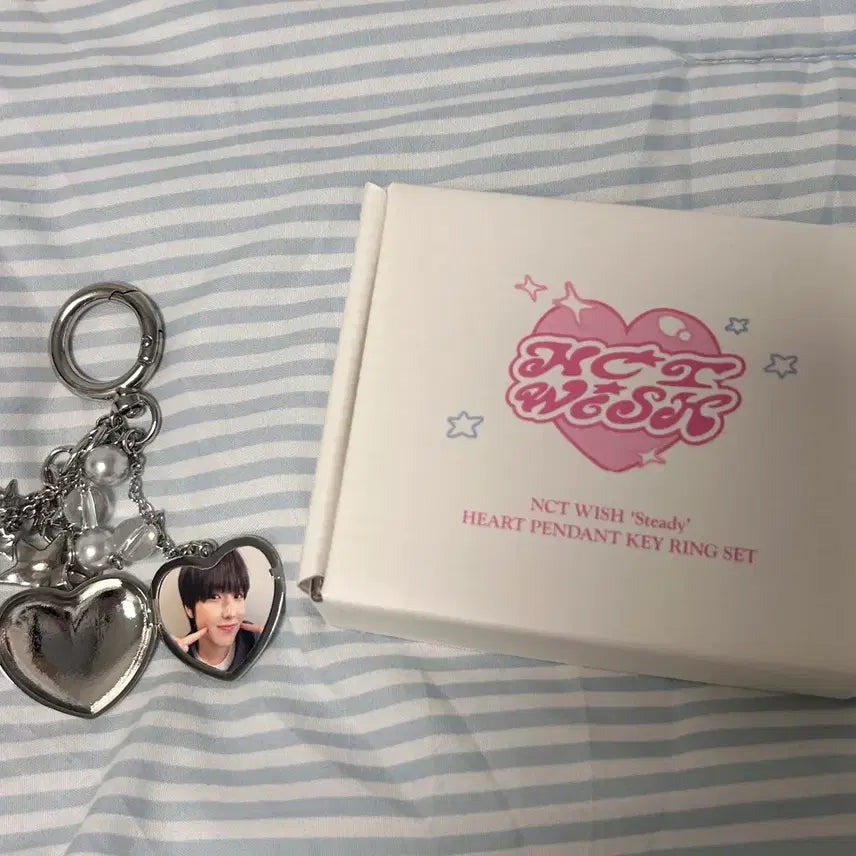 [BUNJANG] NCT WISH Sakuya Steady Heart Pendant Keyring Set / NCT 위시 하트 키링 세트 Steady 스테디 하트 팬던트 사쿠야