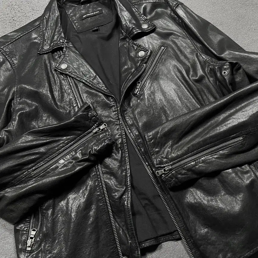 [BUNJANG] John Varvatos Lambskin Leather Rider Jacket / Jhon Varvatos 존 바바토스 레더 라이더 자켓