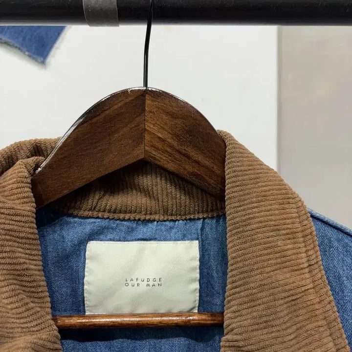 [BUNJANG] Lafayette Store Street Two-Way Denim Work Jacket / (95) 라퍼지스토어 스트릿 투웨이 카라 데님 트러커 워크자켓