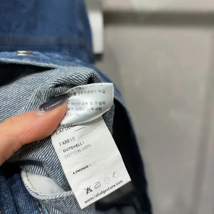 [BUNJANG] Lafayette Store Street Two-Way Denim Work Jacket / (95) 라퍼지스토어 스트릿 투웨이 카라 데님 트러커 워크자켓