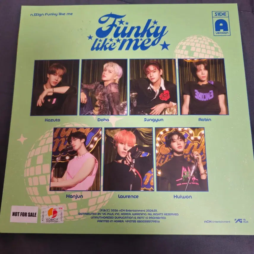 [BUNJANG] n.SSign Funky like me Signed Album / n.SSign (엔싸인) Funky like me 싸인 앨범
