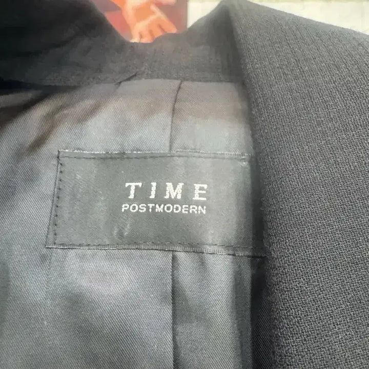 [BUNJANG] Time Postmodern Double Long Coat Black Classic Coat / 타임 포스트모던 더블 롱코트 블랙 55/클래식 코트