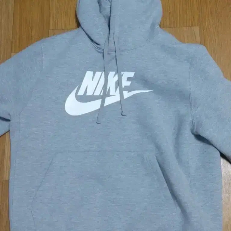 [BUNJANG] Nike Gray Hoodie Sweatshirt / 나이키 그레이 후드티 스우시