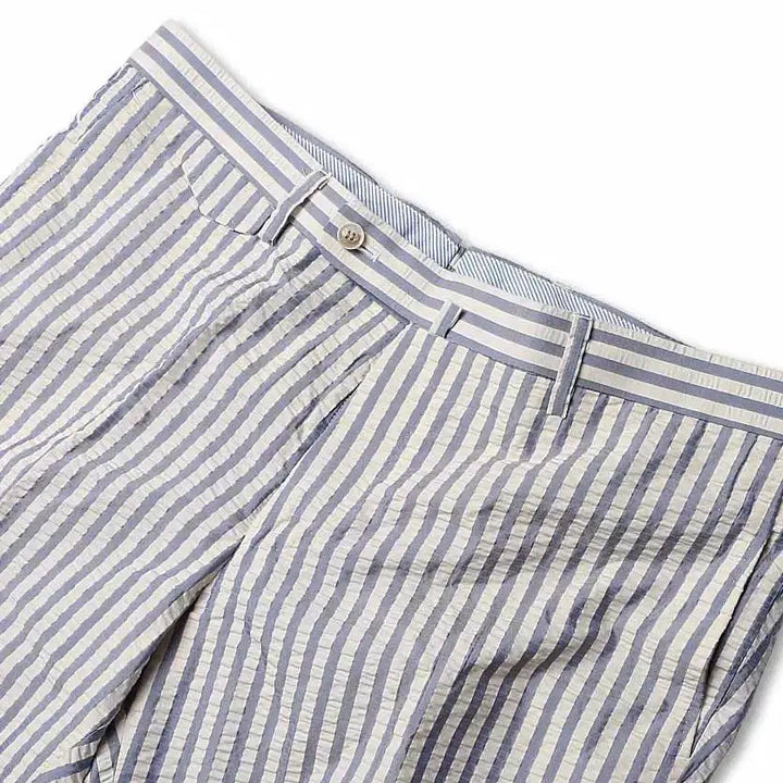 [BUNJANG] Ring Jacket Striped Seersucker Trouser Pants / 링자켓 [Ring Jacket RJ] 스트라이프 씨어서커 트라우저 팬츠