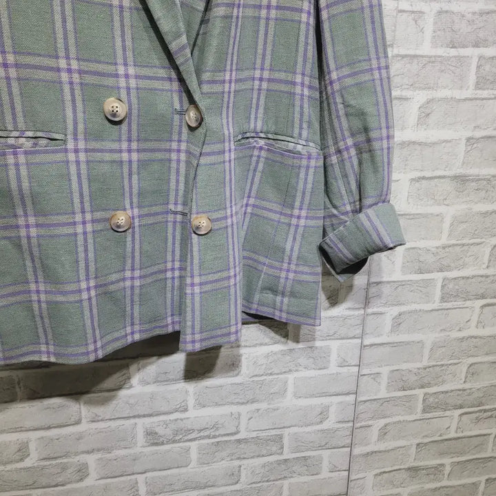 [BUNJANG] Checkered Jacket Size 55 / ㄹ252 체크 자켓 55