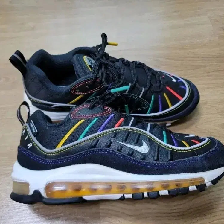 [BUNJANG] Nike Air Max 98 Premium Rainbow Sneakers / 나이키 에어맥스 98 프리미엄 레인보우 운동화