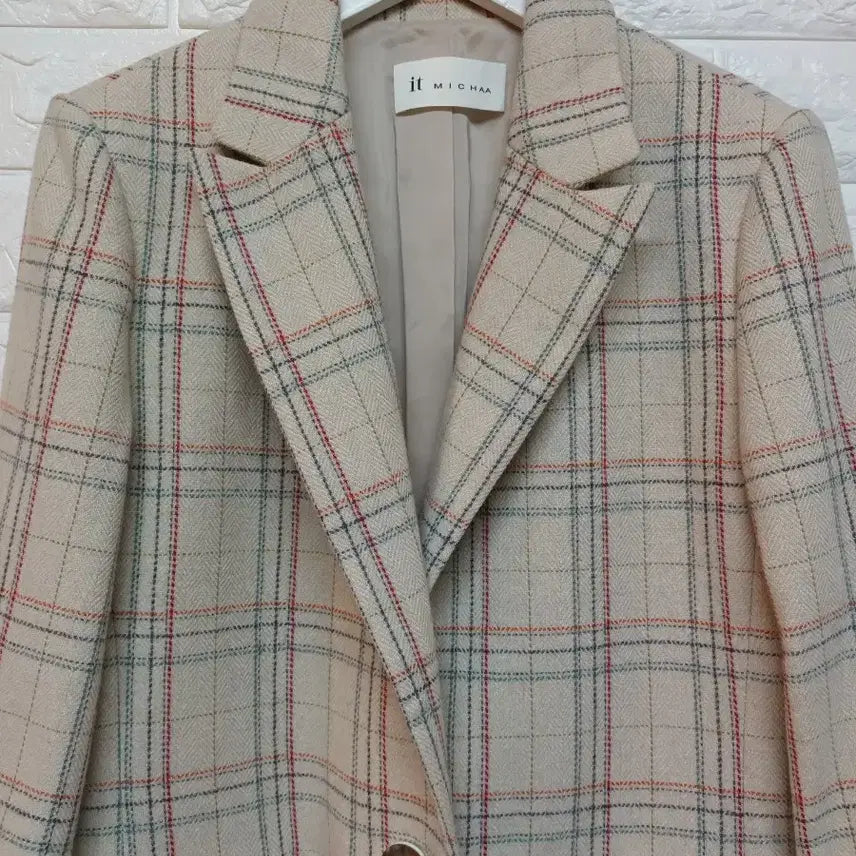 [BUNJANG] MICHAA Herringbone Check Blazer Jacket / 새거수준 it MICHAA 잇미샤 체크 블레이저 울 헤링본 자켓
