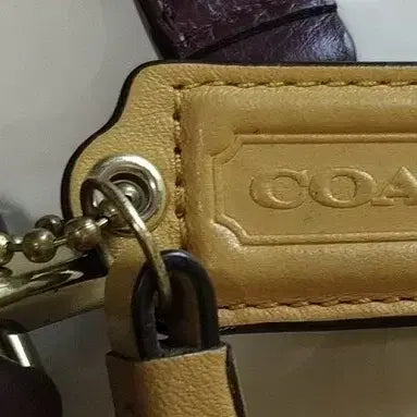 [BUNJANG] Coach Authentic Burgundy Leather Signature Pattern Big Shoulder Bag / 정품 코치가방 정말 싸게 팔아요, 빅백, 숄더백/ 골드 24k 스킨로션