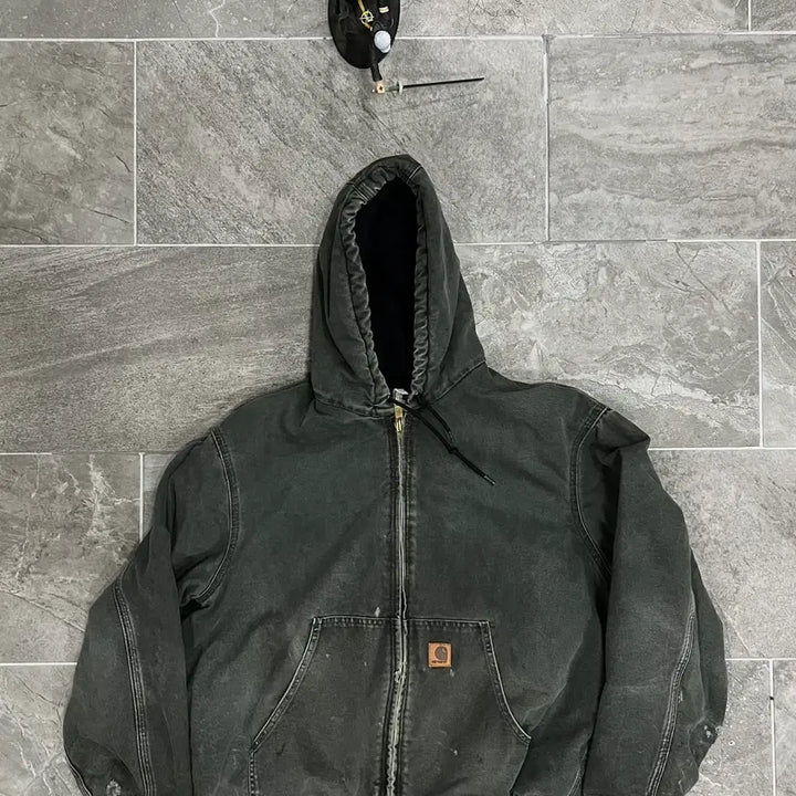 [BUNJANG] Carhartt J130 Duck Active Jacket (XL) - Moss Green / (XL) 칼하트 후드 덕 액티브 자켓 J130 MOS 모스그린