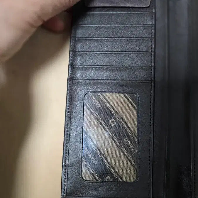 [BUNJANG] Leather Crocodile Bifold Wallet / 악어 가죽 반지갑 브라운