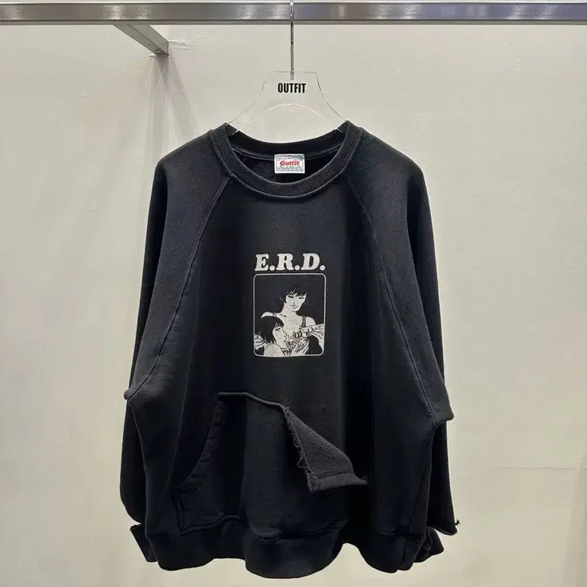 [BUNJANG] Outfit Milk Sweatshirt / 아웃핏 밀크 맨투맨