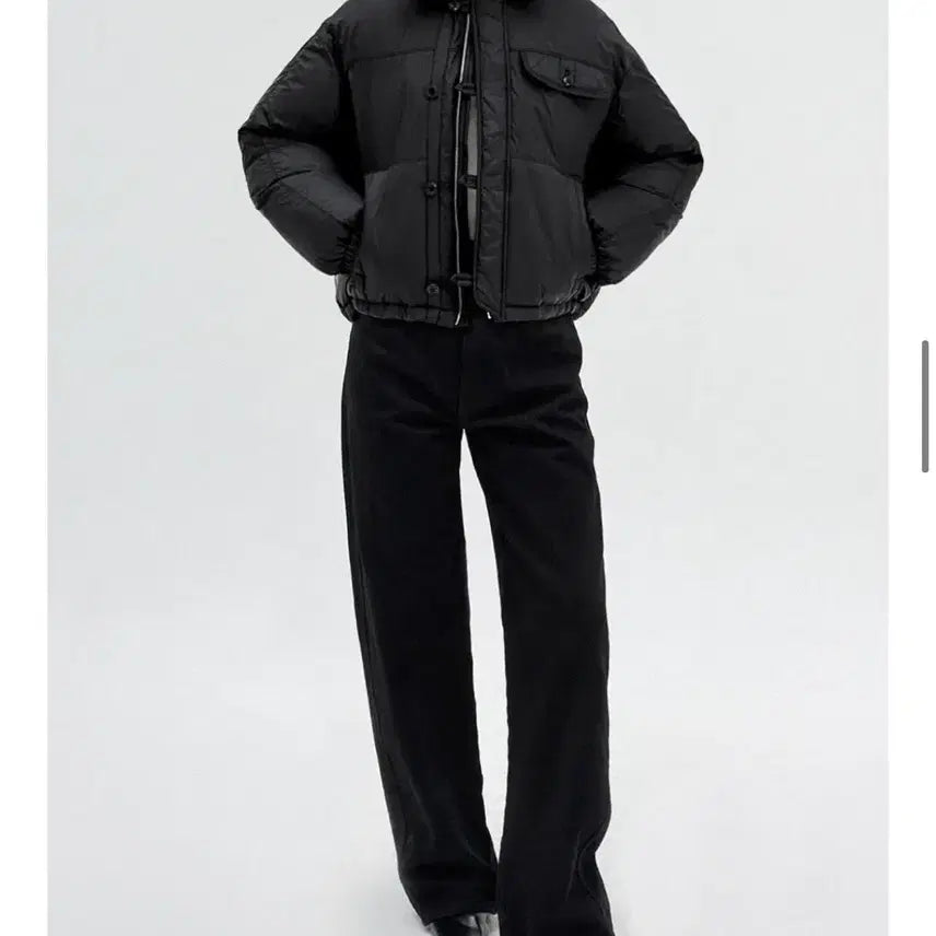 [BUNJANG] Klean Raf Down Padded Short Jacket Black / KLEAN 클린 Raf 다운 패딩 블랙
