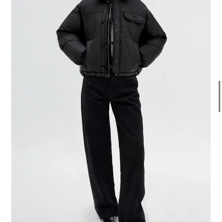 [BUNJANG] Klean Raf Down Padded Short Jacket Black / KLEAN 클린 Raf 다운 패딩 블랙