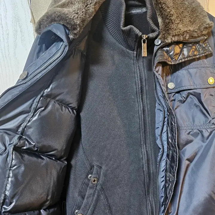 [BUNJANG] Calvin Klein CK Bomber Jacket Navy Blue / 캘빈클라인 CK 항공점퍼 L 짙은네이비색 봄버.블루종