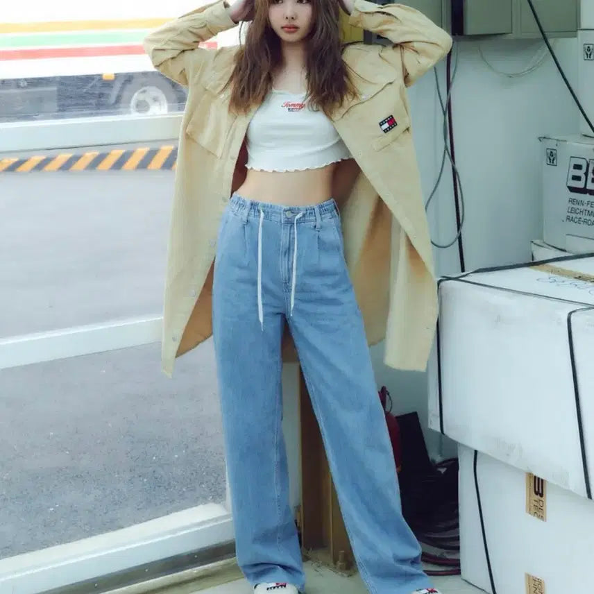 [BUNJANG] Tommy Jeans Wide Straight Denim Pants / 타미진스 와이드 스트레이트 데님 팬츠 판매