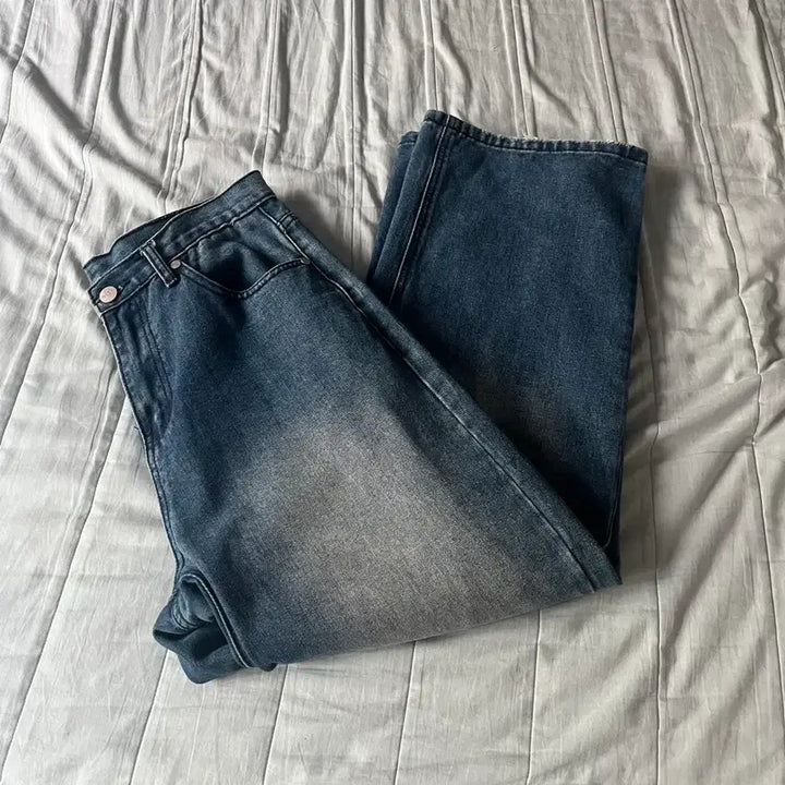 [BUNJANG] Denim Wide Pants / 데님 와이드 팬츠 청바지