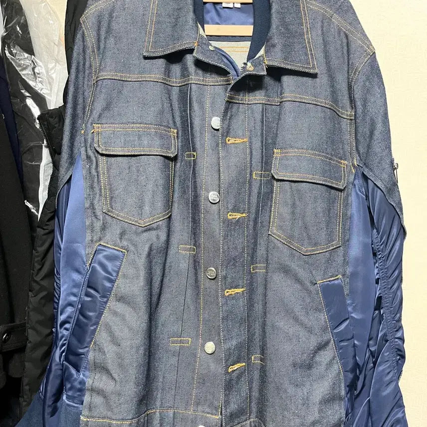 [BUNJANG] A.P.C. x sacai Collaboration Denim Jacket / 아페쎄 사카이