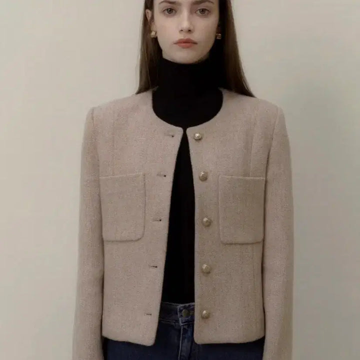 [BUNJANG] Archive J2U Tilda Homespun Tweed Jacket / 아카이브제이투유 틸다 홈스펀 트위드 자켓