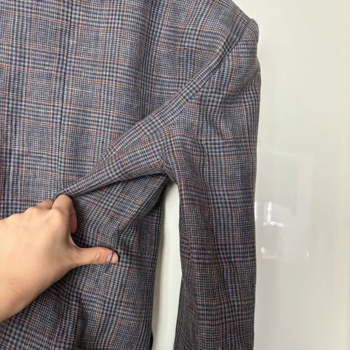 [BUNJANG] TIME Italian Linen Blazer / TIME 타임 79만원대 메인 이태리 린넨 자켓 체크 결혼식 하객룩 출근