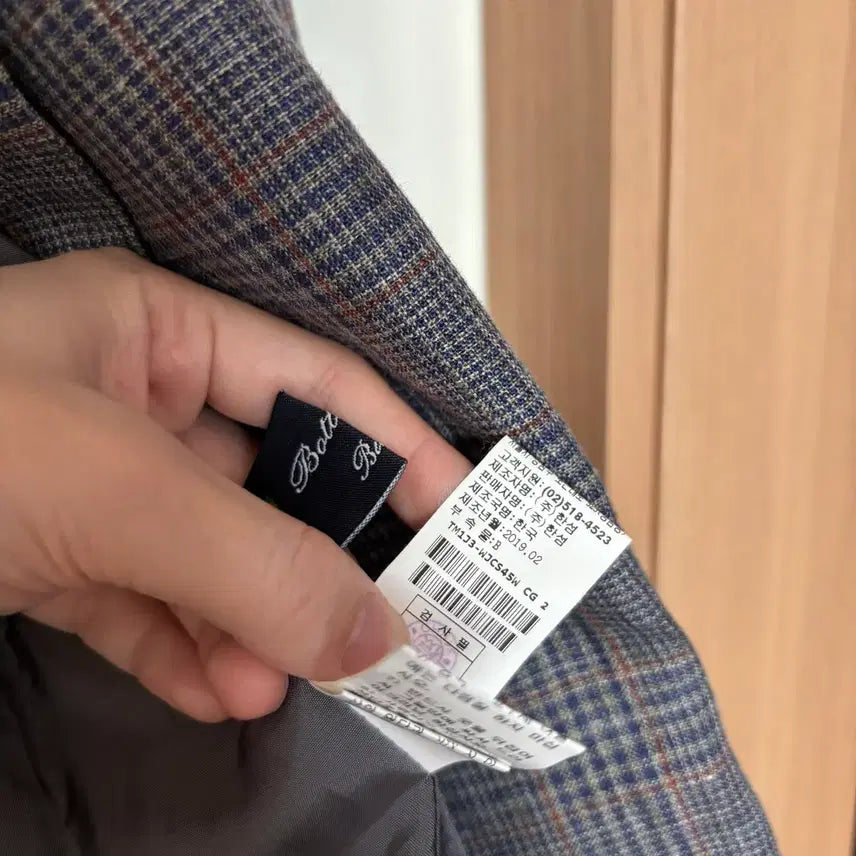 [BUNJANG] TIME Italian Linen Blazer / TIME 타임 79만원대 메인 이태리 린넨 자켓 체크 결혼식 하객룩 출근