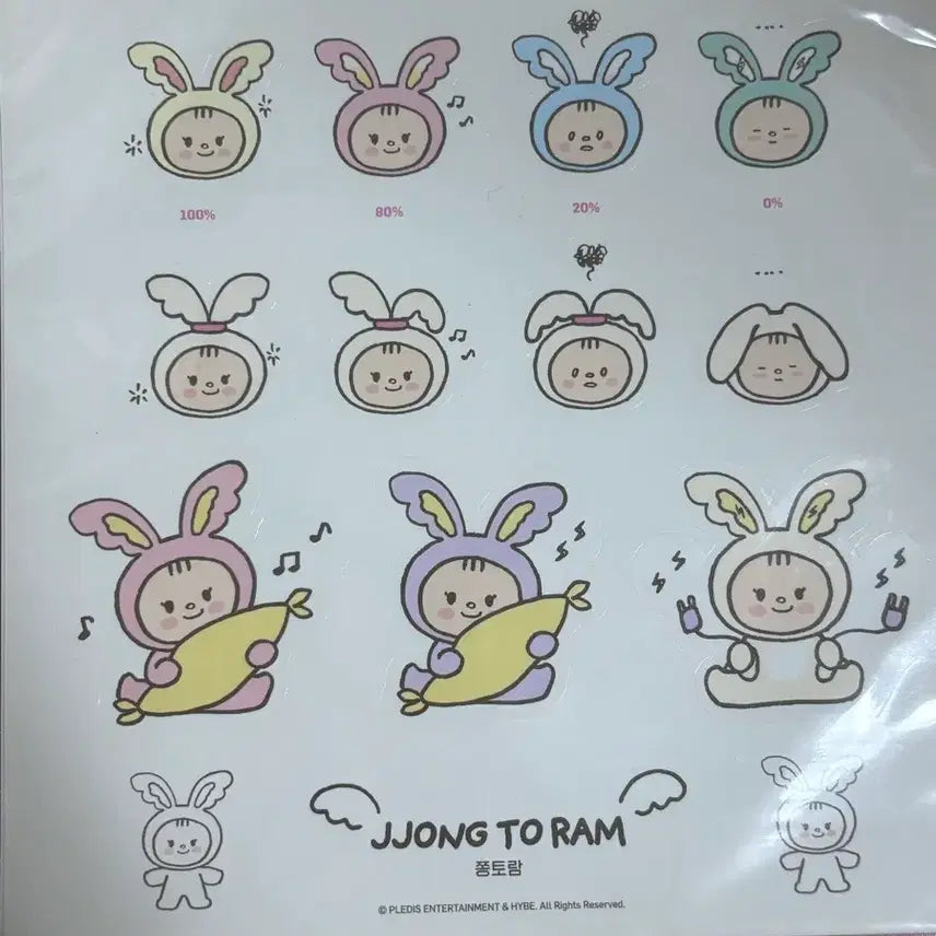 [BUNJANG] SEVENTEEN Jeonghan Jjongtoram Doll Bundle Set / 세븐틴 쫑토람 인형 팔아요