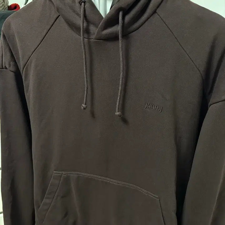 [BUNJANG] Juun.J Layered Brown Hoodie - Size M / 준지 레이어드 브라운 후드티