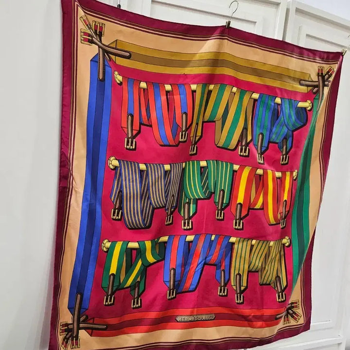 [BUNJANG] Hermes Les Sangles Silk Scarf / 에르메스(Hermes) 실크 빈티지스카프 까레