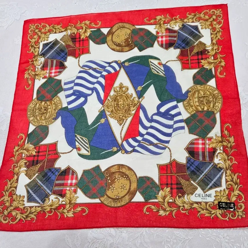 [BUNJANG] CELINE Vintage Cotton Handkerchief / CELINE 빈티지 손수건