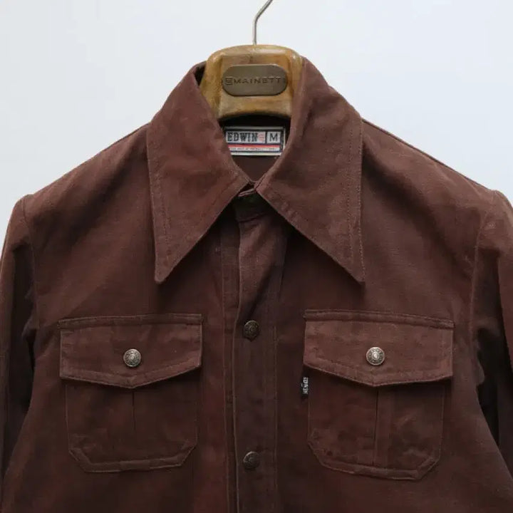 [BUNJANG] Edwin Hunting Jacket Brown Size M / EDWIN 에드윈 헌팅 자켓