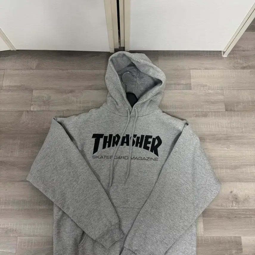 [BUNJANG] Thrasher Grey Hoodie / 트래셔 THRASHER 회색 후드티