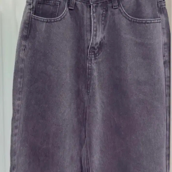 [BUNJANG] Black Washed Denim Pants Straight Fit / 블랙 워싱 데님 팬츠