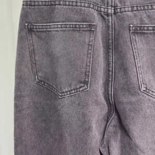 [BUNJANG] Black Washed Denim Pants Straight Fit / 블랙 워싱 데님 팬츠